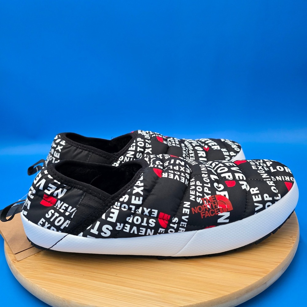 The North Face NF0A3UZN Nuptse Tent Mule V Slippers Black Men's US 10 NWOB New